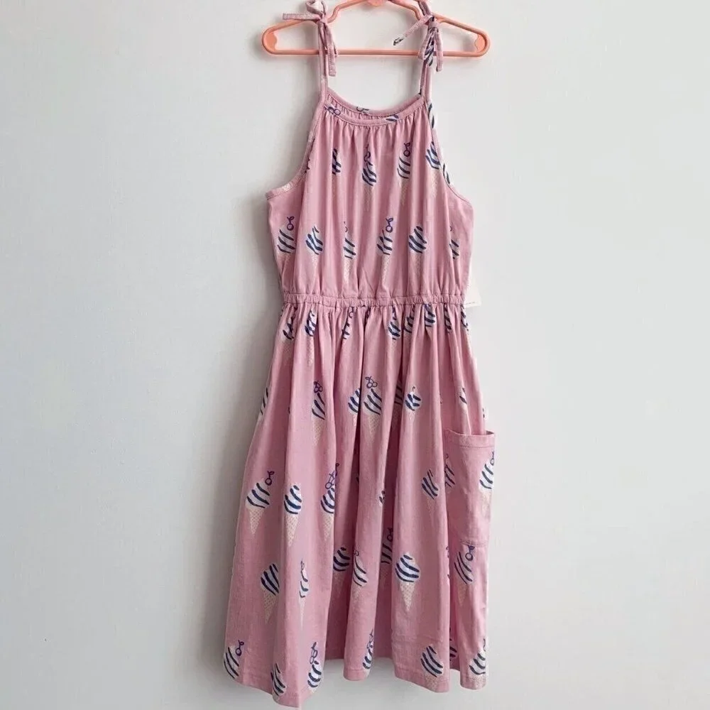 NWT Tea Collection Pink Ice cream Dress, 12 Years